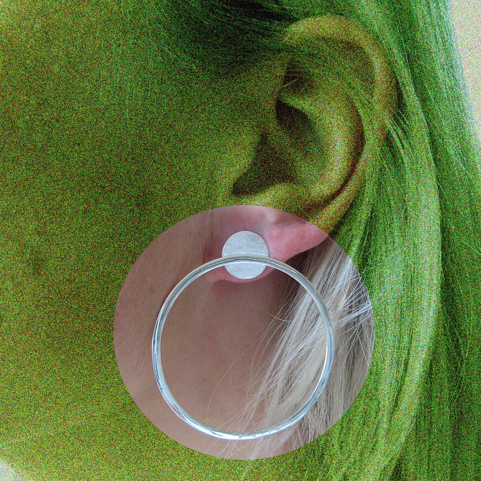 Ohrstecker. poliert/mattiert