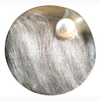 Hänger,Silber, icematt ,mit Perle