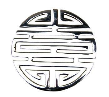 Silberanhänger Double Happiness