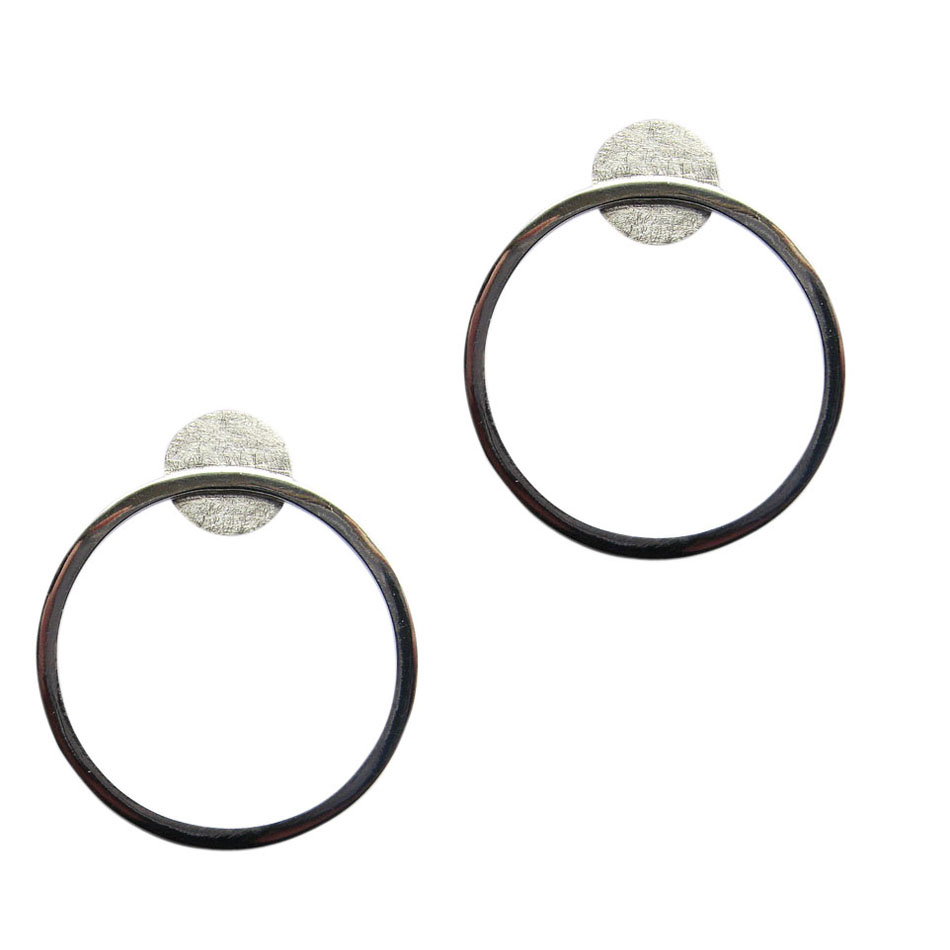 Designohrstecker,m eismatt poliert