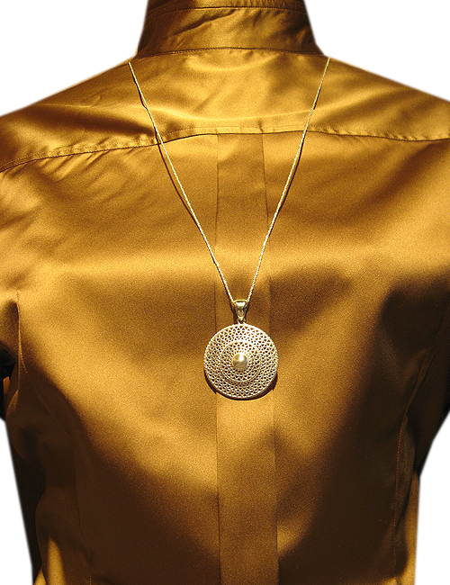 ziselierter Hänger, Silber