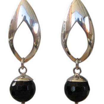 Ohrstecker mit diversen Steinen  ca. 25 x 14mm + Stein