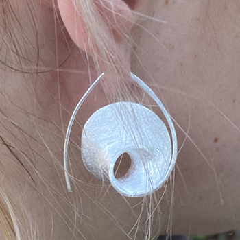 Ohrhänger, icematt 925er Silber