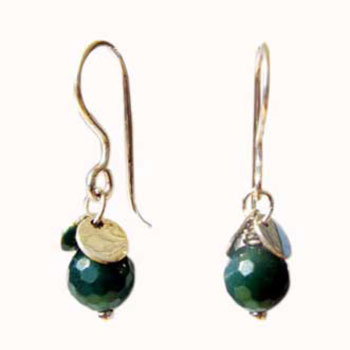 Ohrhänger mit Stein  Durchmesser Stein ca. 8 mm