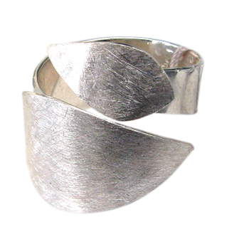 offener Silberring, icematt