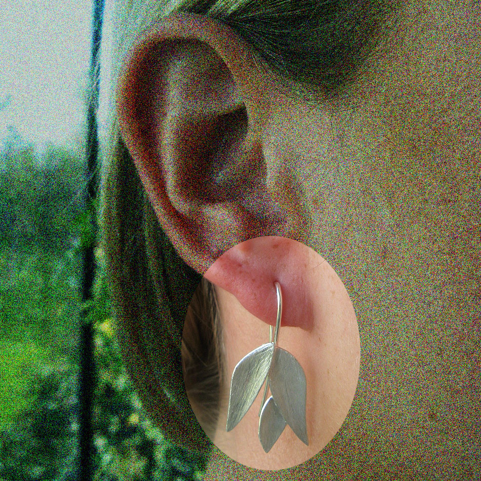 Blütenohrhänger aus Silber