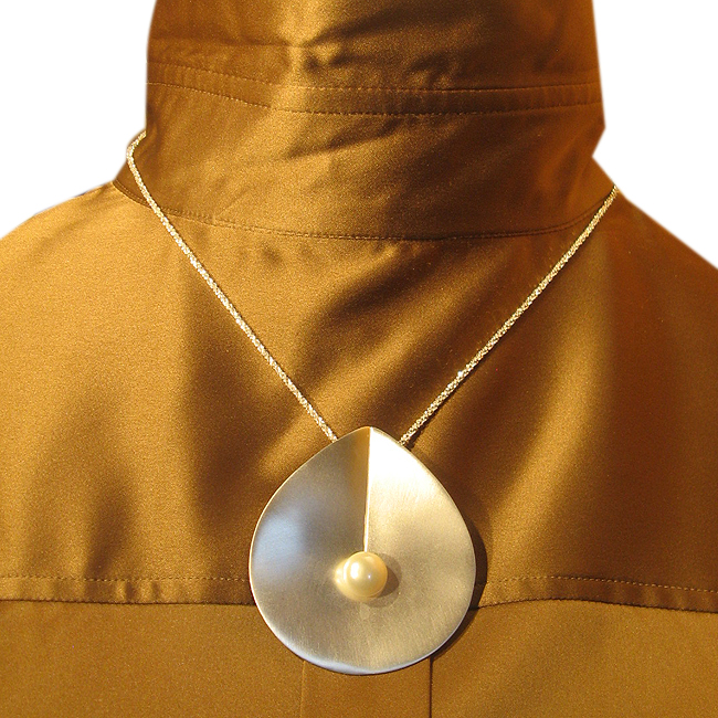 Hänger, Silber mit Perle