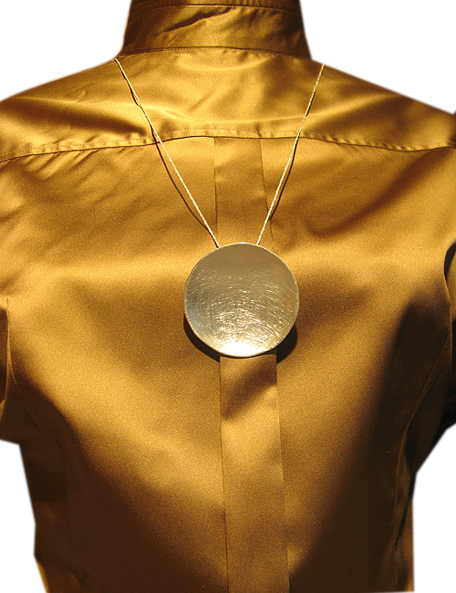 grosser Parabolanhänger Silber