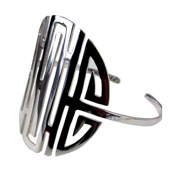 Armreif Silber, Double Happiness