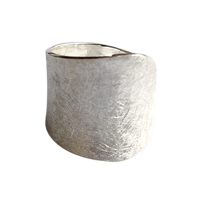 Ring, Silber  ca. 20mm breit  icematt