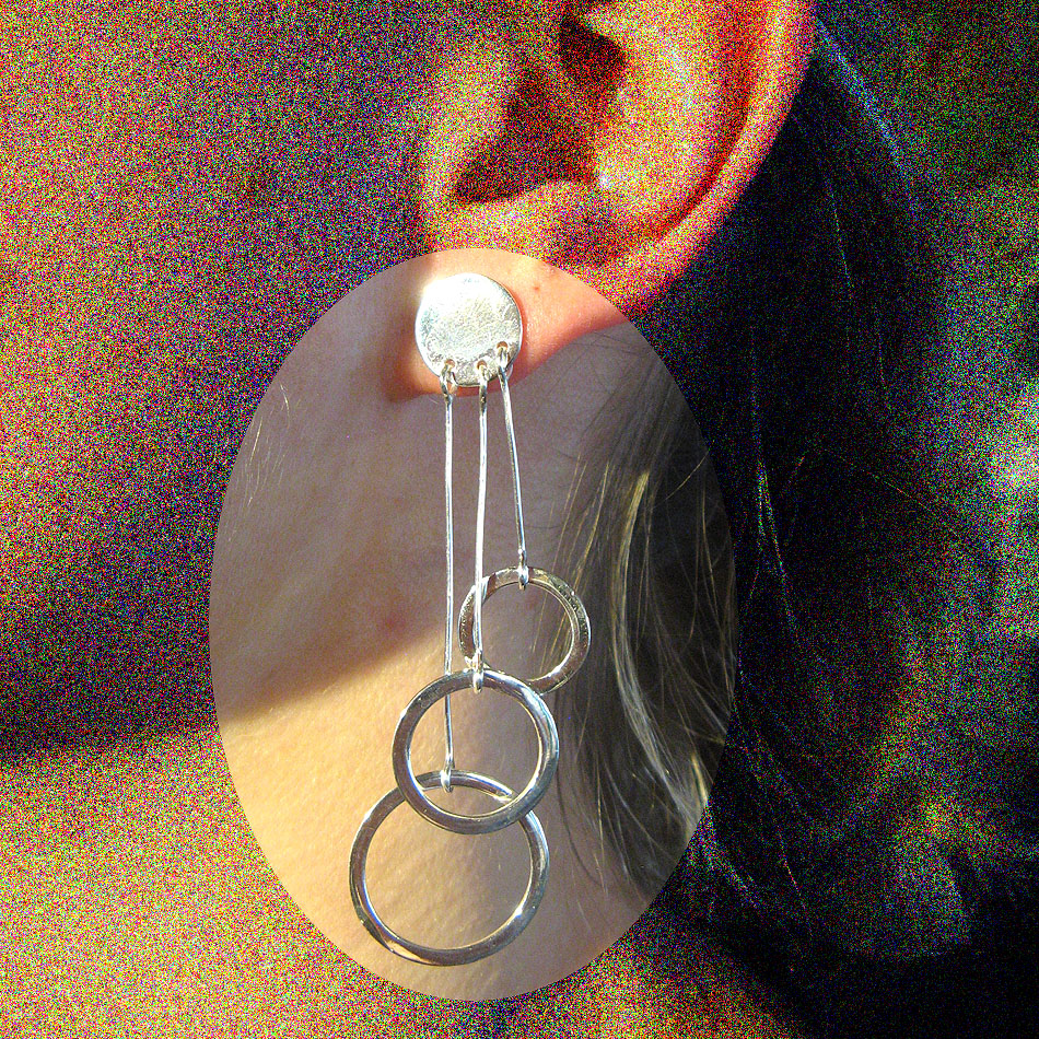 E 163  Designohrschmuck in Silber