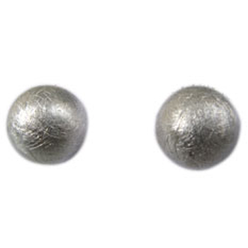 Ohrstecker, Kugel,   Silber, icematt