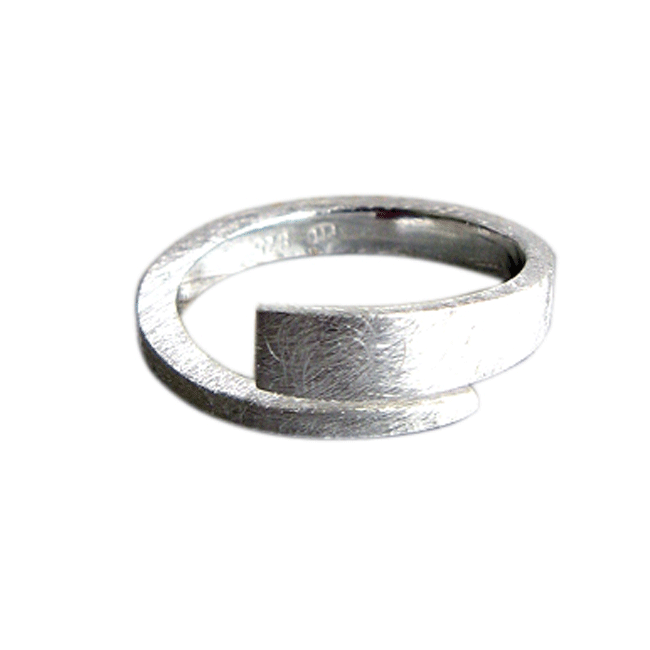 Offener Silberring. Bis zu 6mm breit