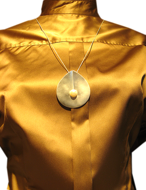 Hänger, Silber mit Perle