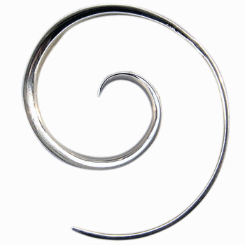 Kreole zum Eindrehen, Silber