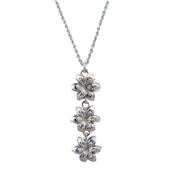 Kette 42+2cm mit Hänger ( ca. 50x10mm)  Silber