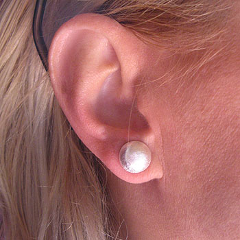 Ohrstecker, Silber, icematt