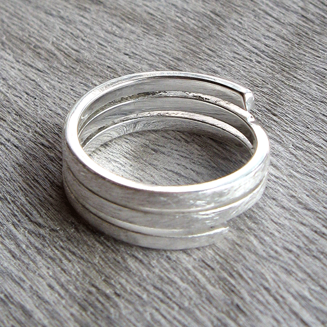 offener Silberring, icematt