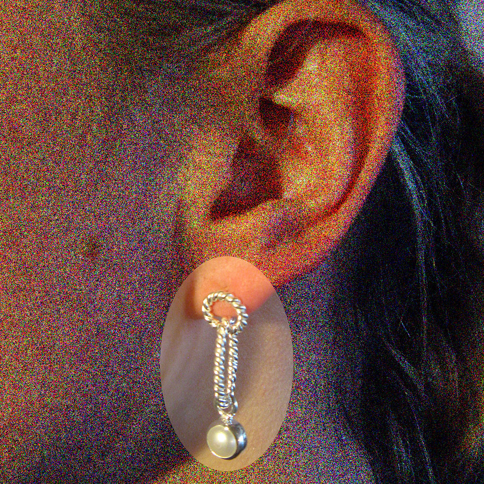 E 176 Ohrschmuck mit Perle