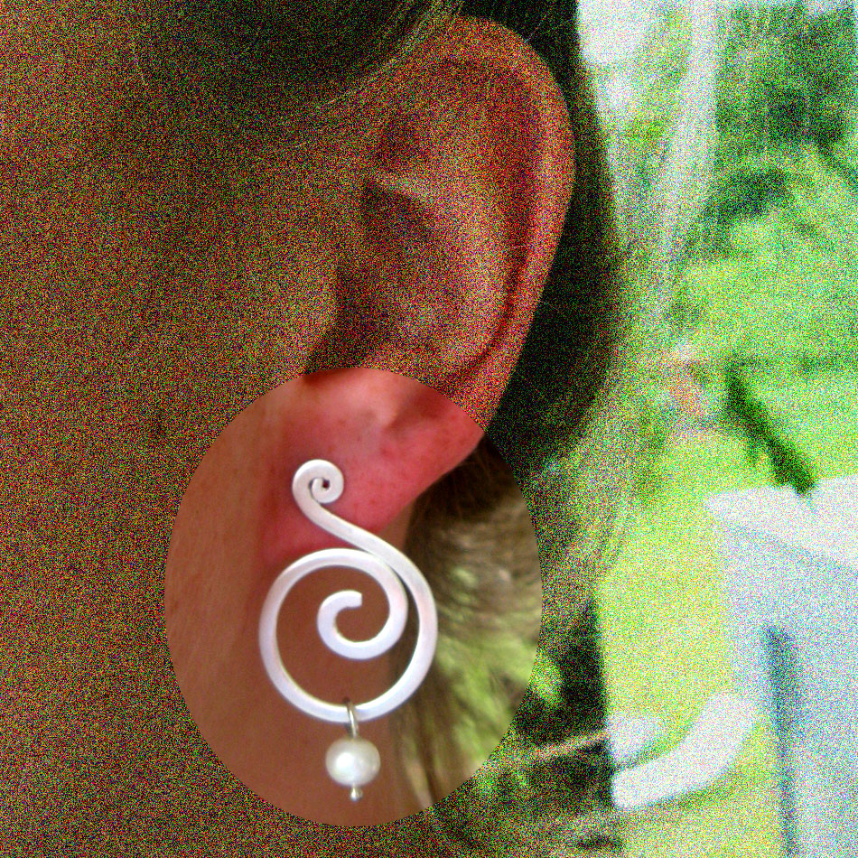 E 070 Ohrschmuck mit Perle