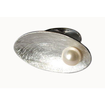 Ring, Silber mit Perle