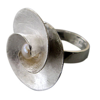 R 636 Silberring mit Perle