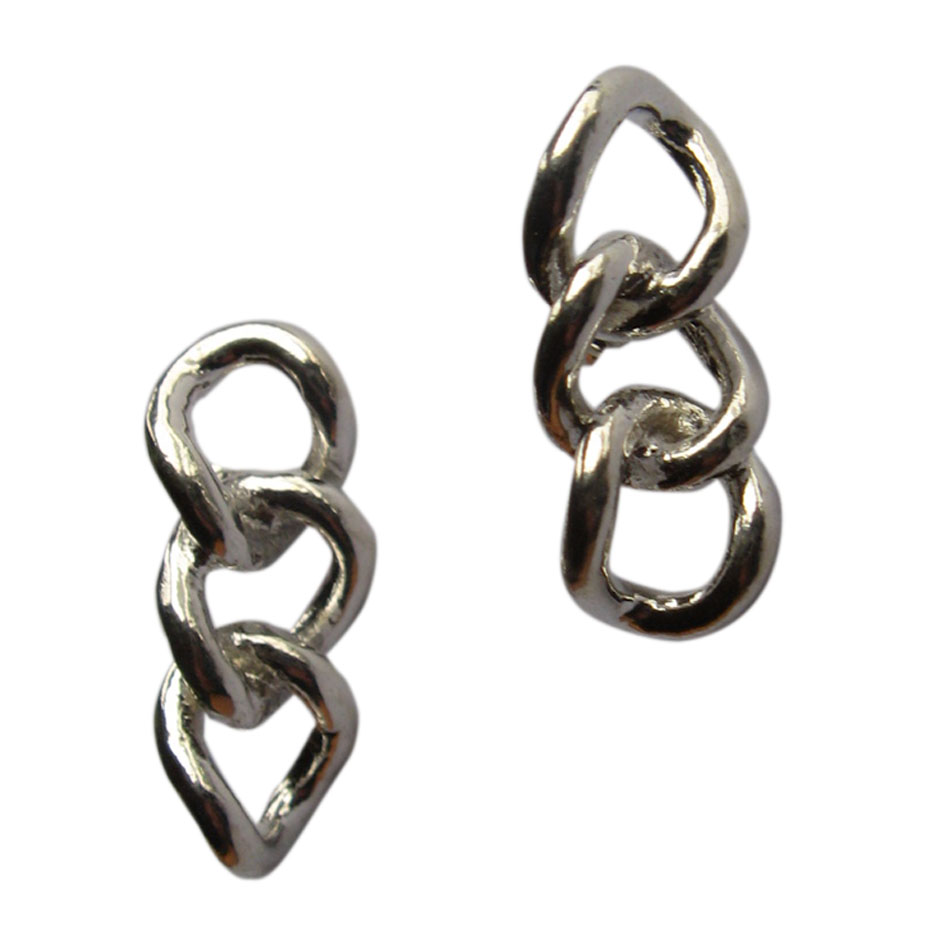 E 124 Ohrstecker aus massivem Silber