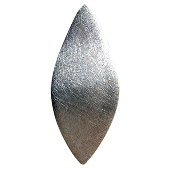 Hänger, Blütenblatt, Silber, icematt