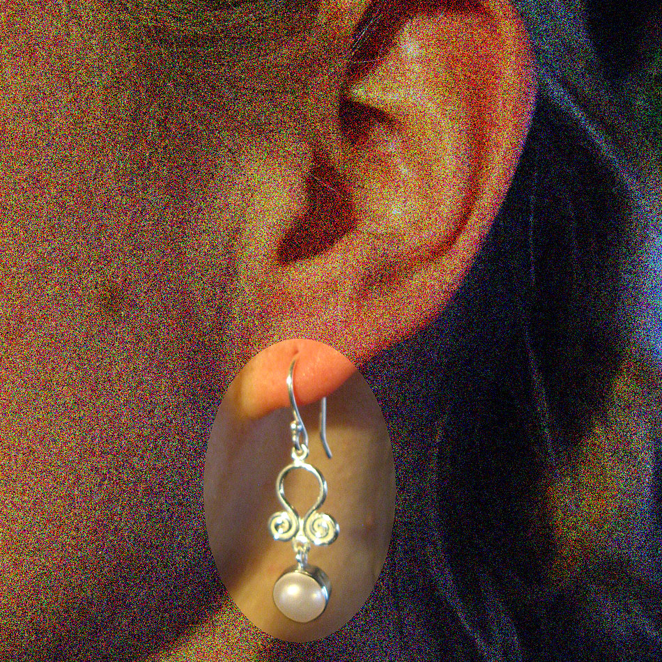 E 158  Ohrhänger mit Perle