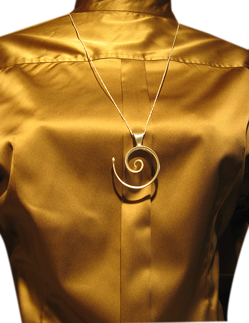 Spiralanhänger, Silber