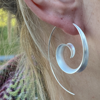 Kreole zum Eindrehen, Silber