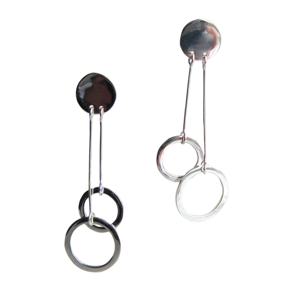 E 166 Designohrschmuck in Silber