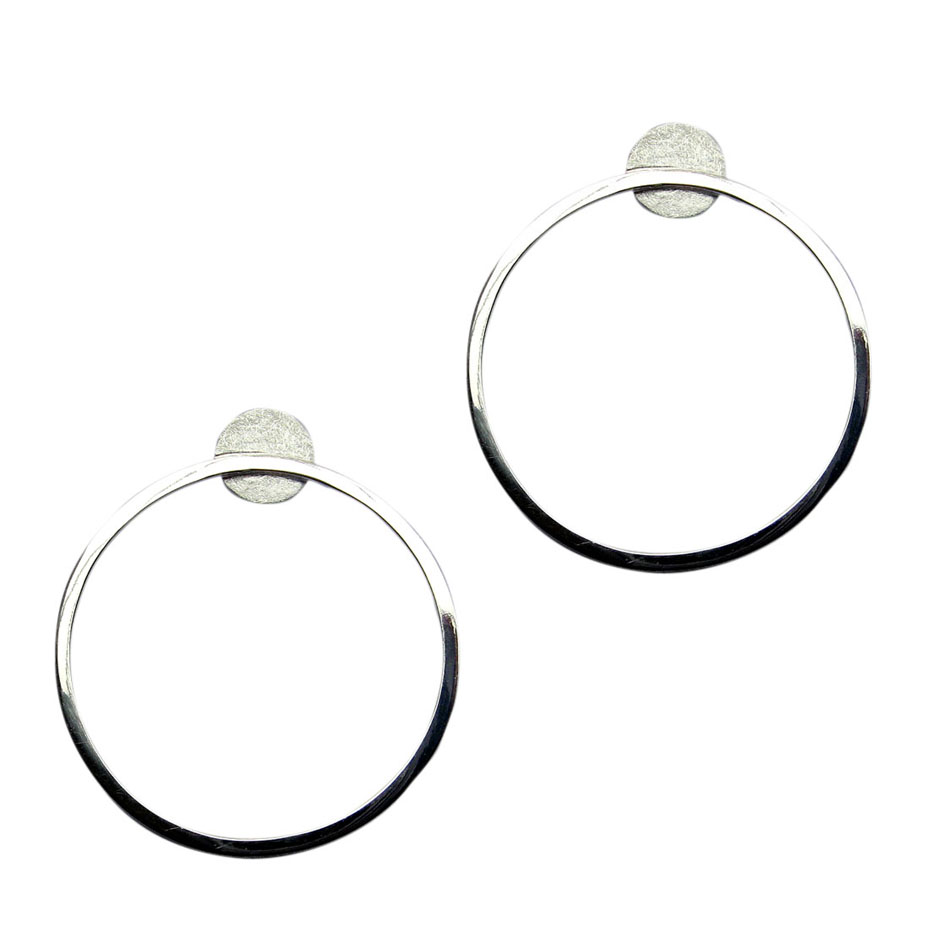 Ohrstecker. poliert/mattiert