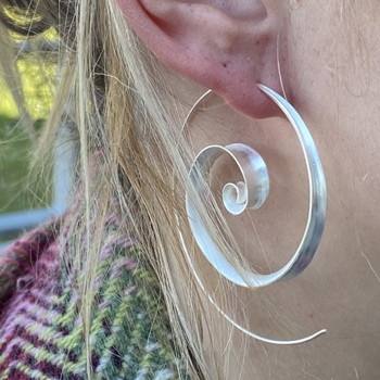 Kreole zum Eindrehen , Silber